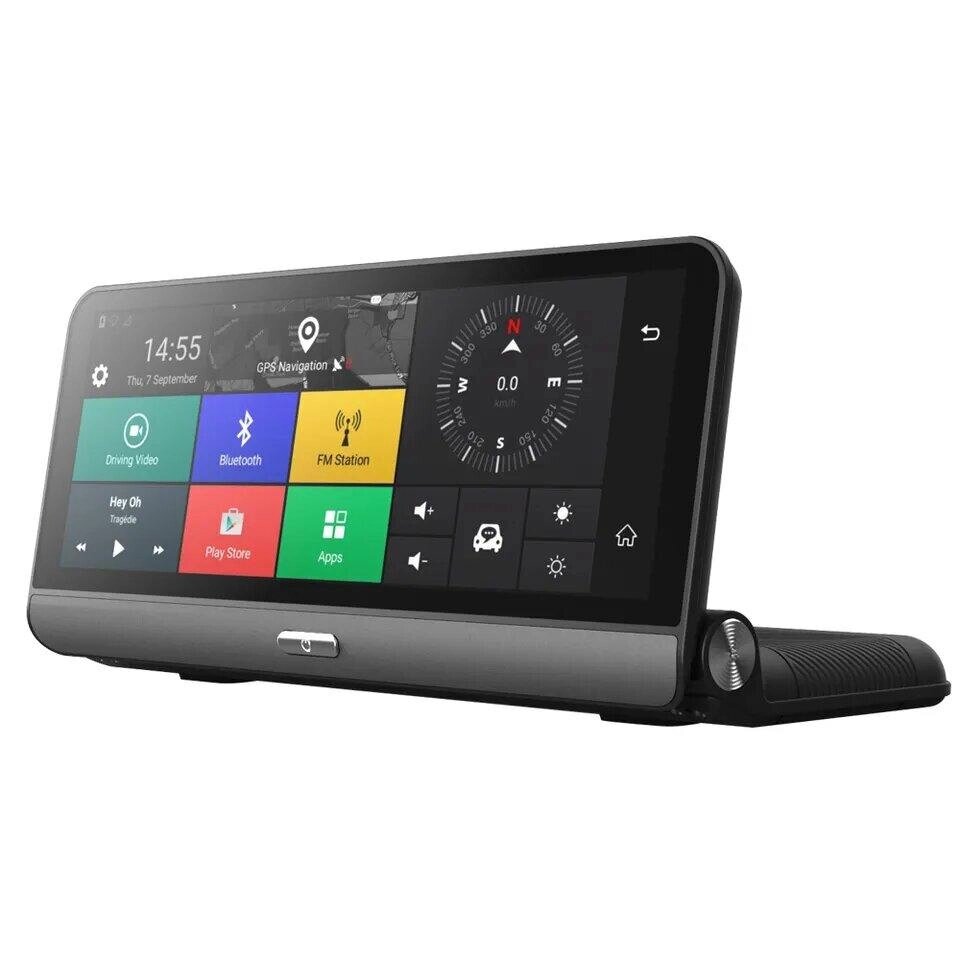 Автомобільний відеореєстратор GPS-навігатор 8 дюймів, Android дзеркало заднього огляду на торпеду 4G, Bluetooth від компанії Магазин "Astoria-gold" - фото 1