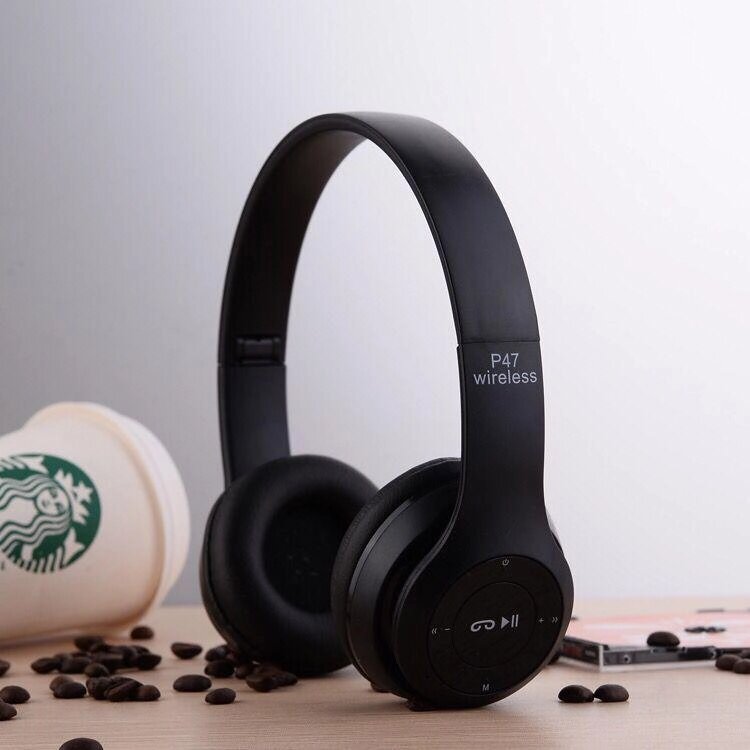 Бездротові навушники гарнітура Р47 Bluetooth чорні від компанії Магазин "Astoria-gold" - фото 1