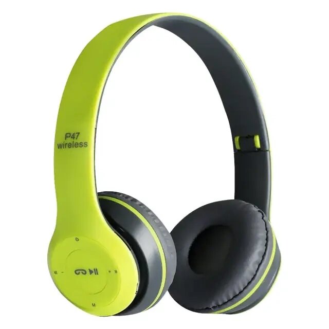 Бездротові навушники гарнітуру Р47 Bluetooth зелені від компанії Магазин "Astoria-gold" - фото 1