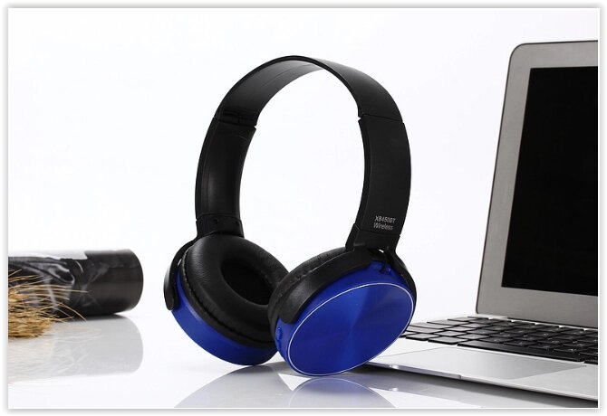 Бездротові навушники Sony XB450BT Bluetooth-гарнітура сині від компанії Магазин "Astoria-gold" - фото 1