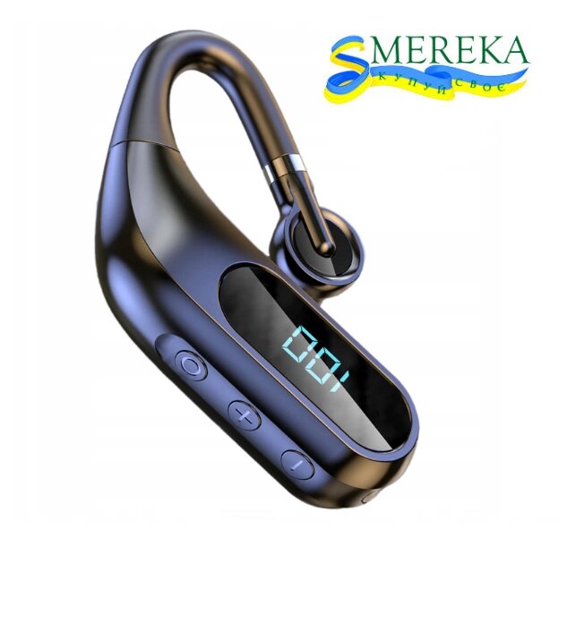 Bluetooth гарнітура Smereka KJ10 TWS 5.0 бездротова світлодіодний дисплей шумозаглушення гарантія 12 місяців від компанії Магазин "Astoria-gold" - фото 1
