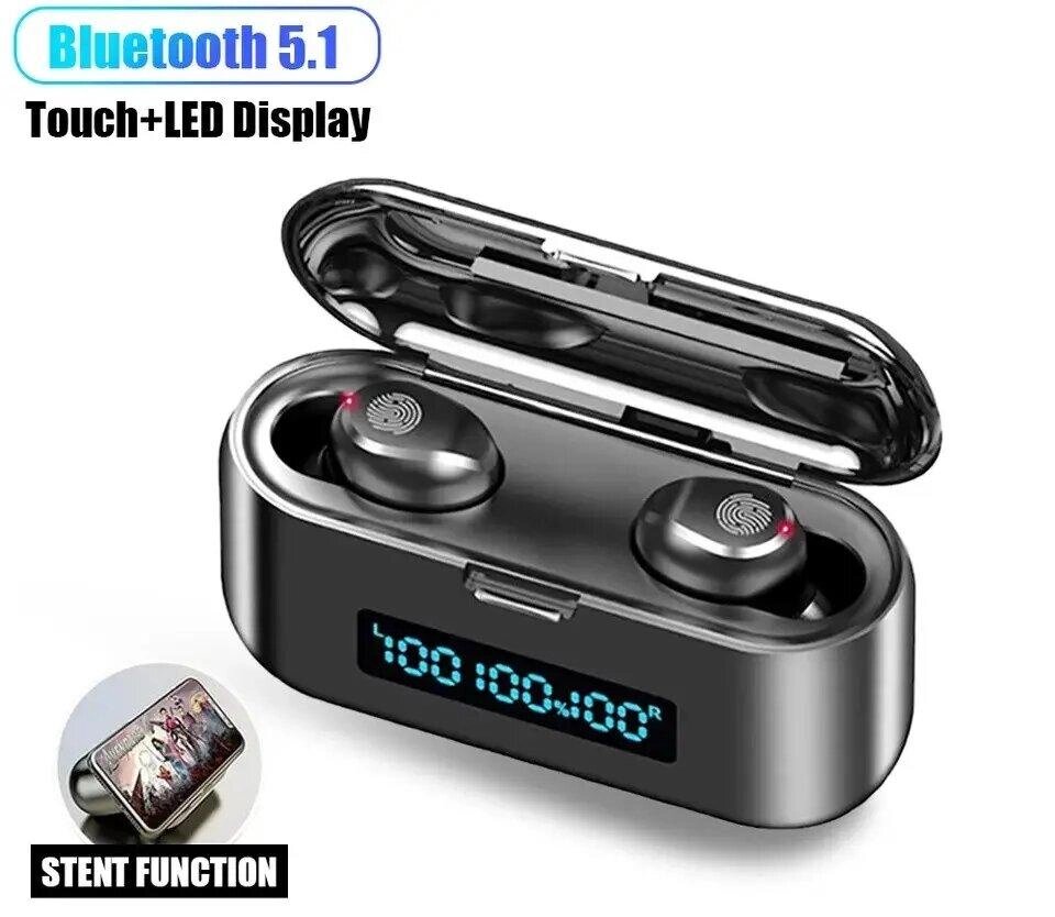 Bluetooth навушники F9 LED Display індикатор заряду Power Bank 3 в 1 від компанії Магазин "Astoria-gold" - фото 1