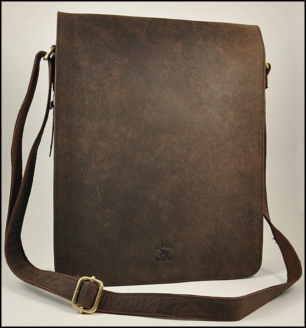 Чоловіча сумка через плече Always Wild натуральна шкіра (коричнева) від компанії Магазин "Astoria-gold" - фото 1