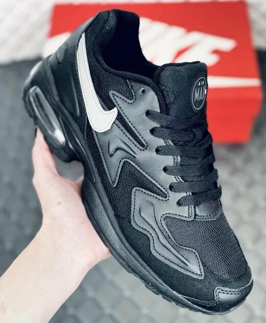 Чоловічі Чорні Кросівки N! ke 90 Air Max 2 Шкіряні Найки для бігу (розміри: 41,42,43,44,45) Відео Огляд від компанії Магазин "Astoria-gold" - фото 1