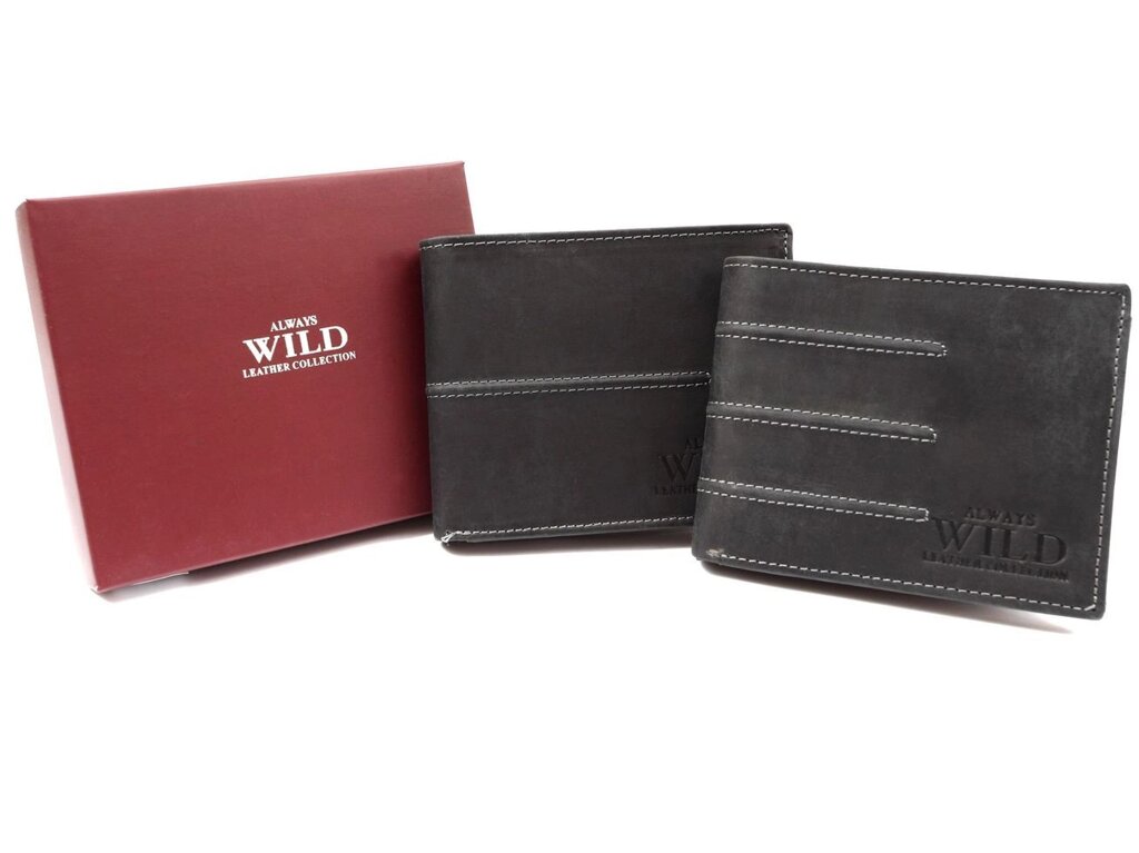 Чоловік гаманець польського виробництва Always Wild black від компанії Магазин "Astoria-gold" - фото 1