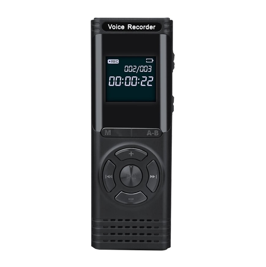 Цифровий диктофон LIMINGZE 32ГБ з MP3-плеєром, РК-дисплеєм, функцією активації голосом від компанії Магазин "Astoria-gold" - фото 1