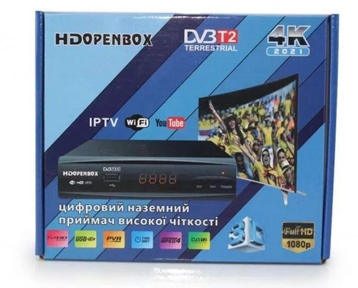 Цифровий Т2 тюнер ресівер HD Openbox DVB  LED дисплеїв від компанії Магазин "Astoria-gold" - фото 1