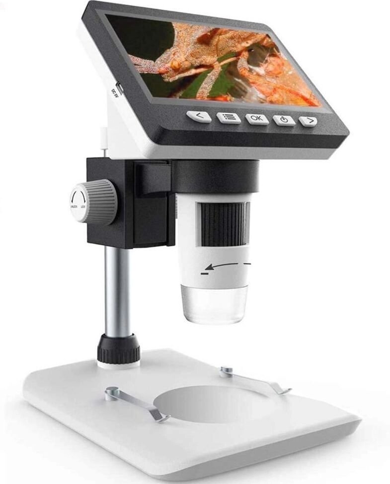 Цифровий ЖК-мікроскоп SKYBASIC 4,3 дюйма зі збільшенням 50X-1000X Zoom HD 1080P 2 мегапікселя 2600 мАч акумулятор від компанії Магазин "Astoria-gold" - фото 1