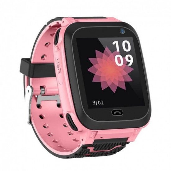 Дитячі годинники Smart Watch F3 (GPS + батьківський контроль) рожеві від компанії Магазин "Astoria-gold" - фото 1
