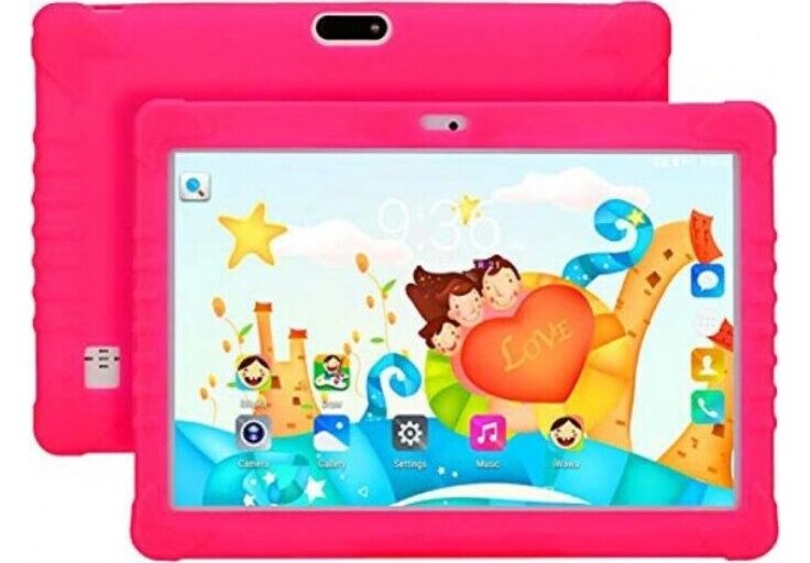 Дитячий планшет K-101 10 дюймовий 4000 Мач з чохлом навчальний рожевий від компанії Магазин "Astoria-gold" - фото 1