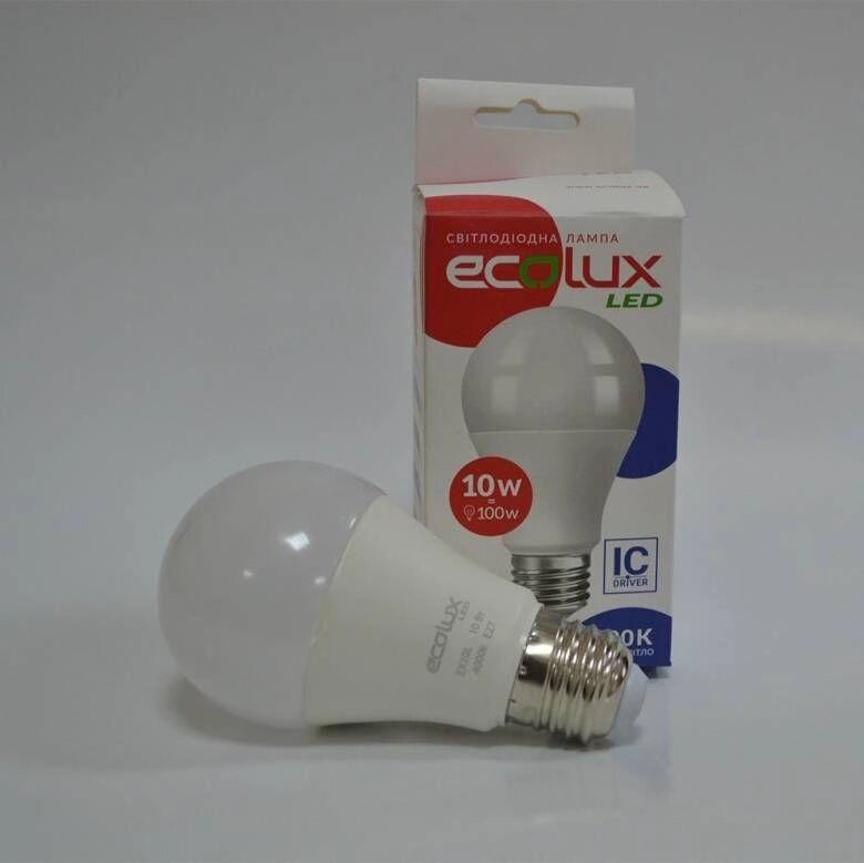 Енергоощадна лампочка/Світлодіодна LED EcoLux 10W E27 4000K від компанії Магазин "Astoria-gold" - фото 1