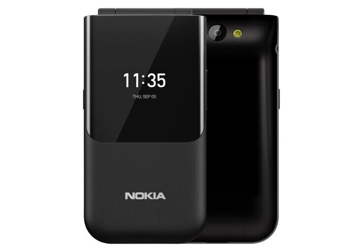 Фліп-телефон Nokia 2720 Black 4G 1500 mAh з двома екранами розкладачка від компанії Магазин "Astoria-gold" - фото 1