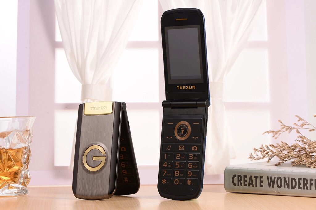 Фліп-телефон розкладушка Tkexun G9000 bronze від компанії Магазин "Astoria-gold" - фото 1