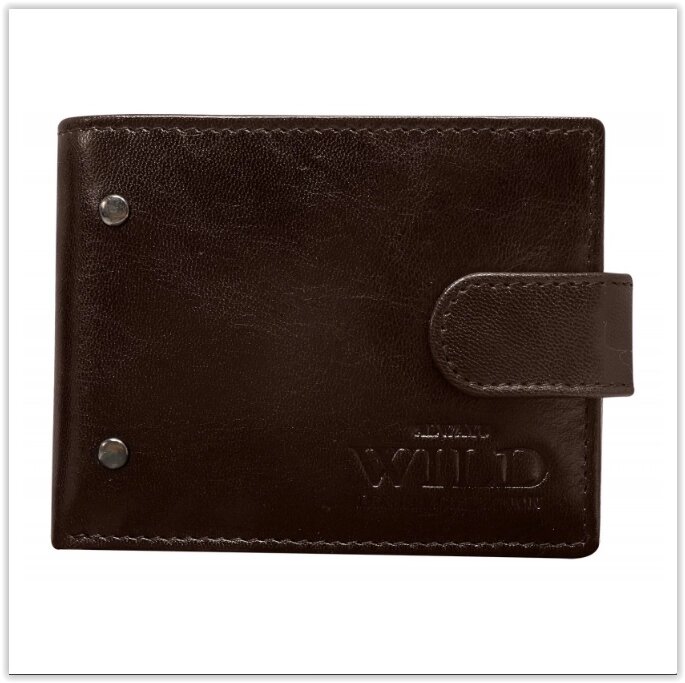 Гаманець чоловічий шкіряний Always Wild код 504 коричневий RFID Secure від компанії Магазин "Astoria-gold" - фото 1