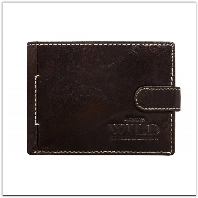 Гаманець чоловічий шкіряний Always Wild коричневий код 505 RFID Secure від компанії Магазин "Astoria-gold" - фото 1