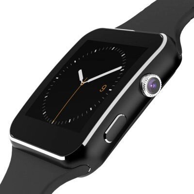 Годинники Smart Watch Phone X6 Black слоти під Сім карта + флешка від компанії Магазин "Astoria-gold" - фото 1