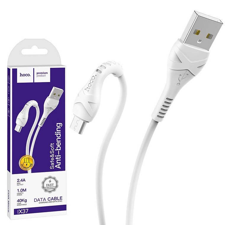 Кабель для зарядки телефона micro USB HOCO COOL DATA CABLE X 37 Качество! від компанії Магазин "Astoria-gold" - фото 1