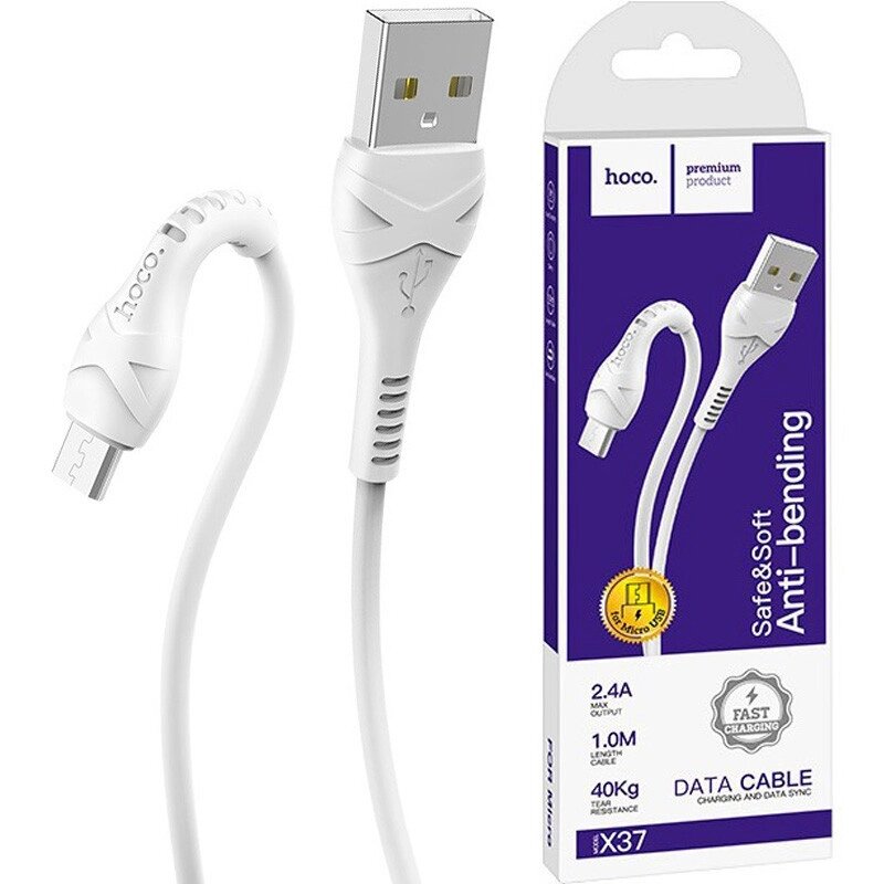 Кабель USB Hoco X37 "Cool power" MicroUSB (1m) від компанії Магазин "Astoria-gold" - фото 1