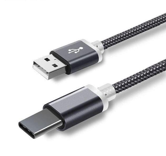 Кабель зарядний 1м USB - USB Type-C з подовженим штекером 10мм OEM від компанії Магазин "Astoria-gold" - фото 1