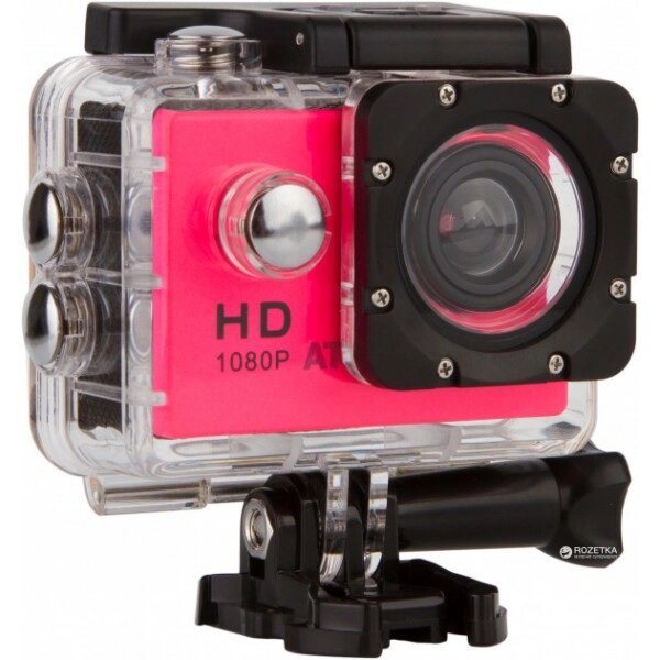 Камера дії FullHD 1080p + Реєстратор для спортивних подорожей рожевий від компанії Магазин "Astoria-gold" - фото 1