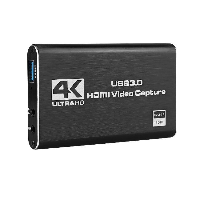 Карта видеозахвата 4K HD HDMI USB3.0 з безкоштовним драйвером і мікрофоном для запису ігор і прямої трансляції від компанії Магазин "Astoria-gold" - фото 1