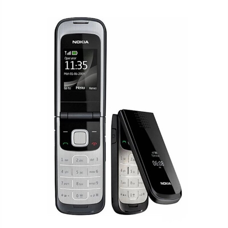 Кнопковий мобільний телефон розкладачка чорна 2720 Fold GSM 2G з 2 екранами 860 мА·год великі кнопки від компанії Магазин "Astoria-gold" - фото 1