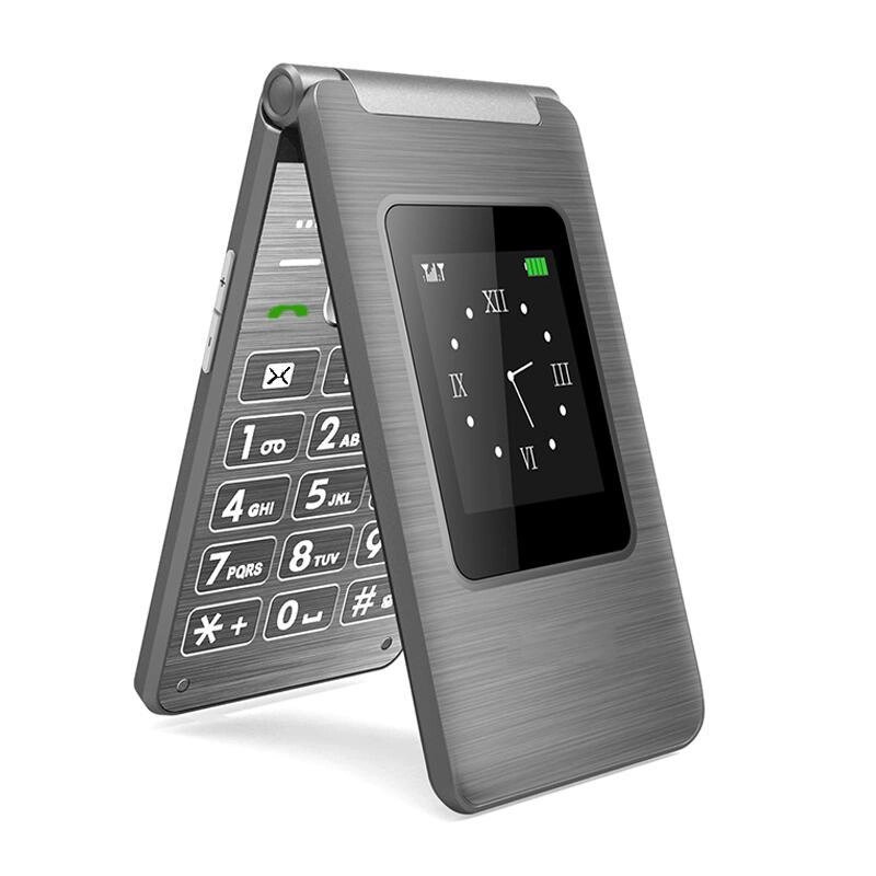 Кнопковий телефон розкладачка YINGTAI T39D 2,8 дюймовий двома SIM-картками 2 екрана 800mAh від компанії Магазин "Astoria-gold" - фото 1