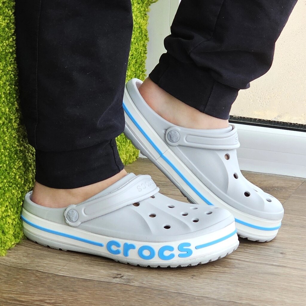 Крокси Сірі капці CROC$ Шльопанці Чоловічі Жіночі (розміри: 39,40,41,42,43) від компанії Магазин "Astoria-gold" - фото 1