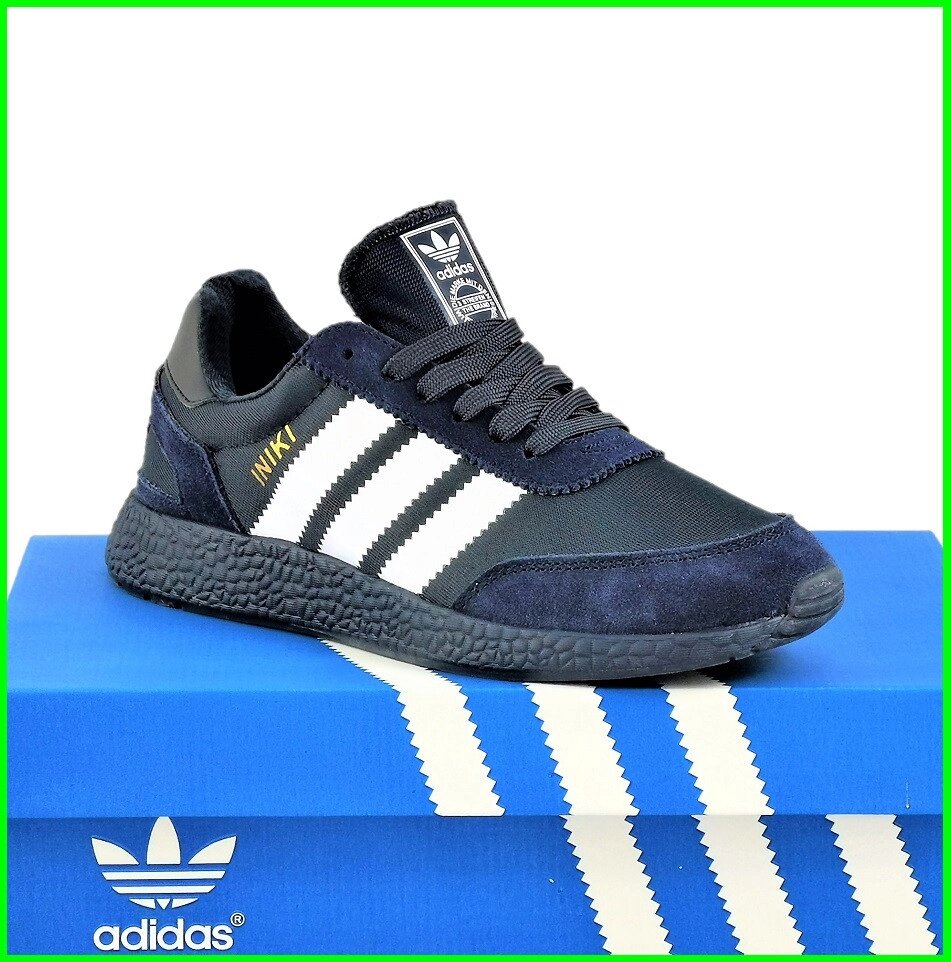 Кросівки Adidas Iniki Runner Boost Сині жіночі Адідас (розміри: 37,40) Відео Огляд від компанії Магазин "Astoria-gold" - фото 1