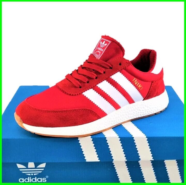 Кросівки Чоловічі Adidas Iniki Runner Boost Червоні Адідас (розміри: 41) Відео Огляд від компанії Магазин "Astoria-gold" - фото 1