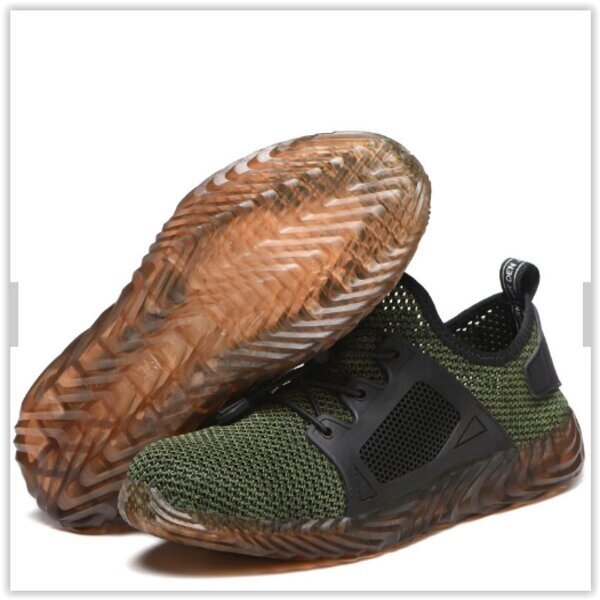 Кросівки чоловічі захисні зі сталевою вставкою зелений від компанії Магазин "Astoria-gold" - фото 1