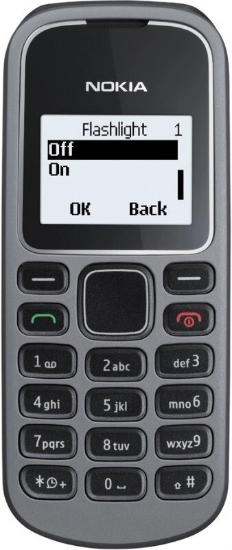 Мобільний телефон Nokia 1280 кнопковий сірий від компанії Магазин "Astoria-gold" - фото 1
