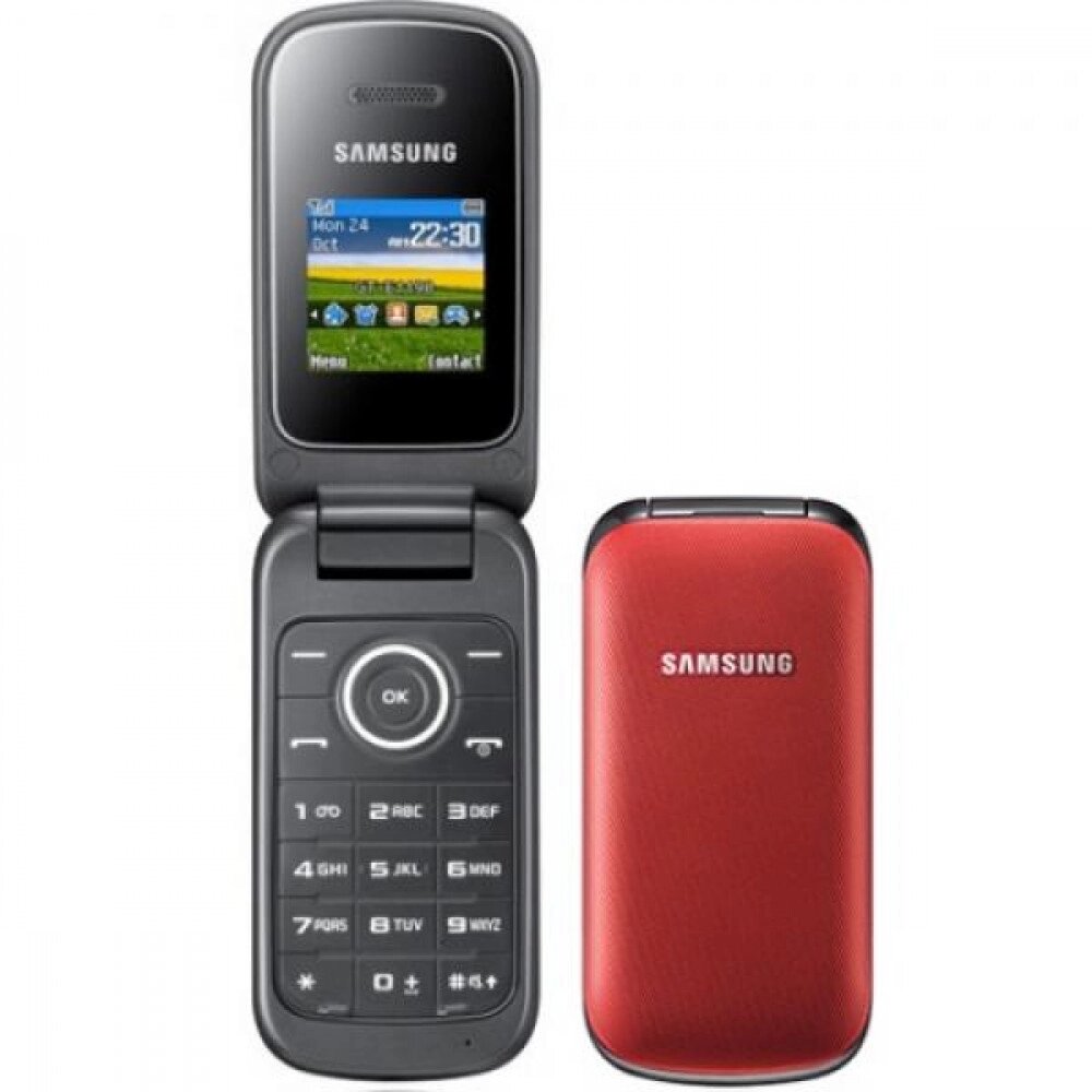 Мобильний телефон раскладушка Samsung E1190 червоний на английском від компанії Магазин "Astoria-gold" - фото 1