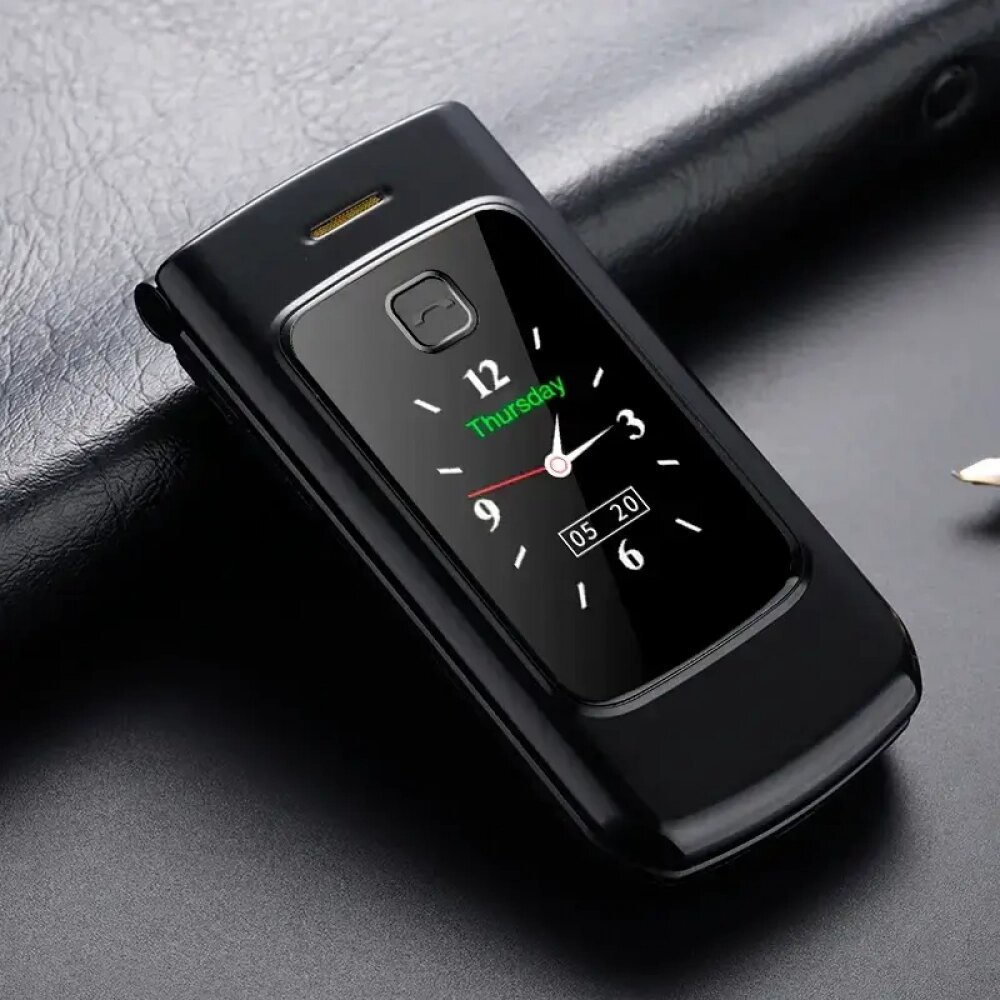 Мобільний телефон розкладачка Yeemi K21 (Tkexun F18) чорний від компанії Магазин "Astoria-gold" - фото 1