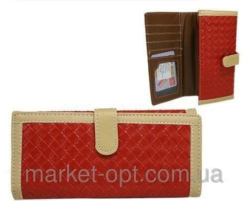 Модний жіночий гаманець Польського виробництва (Червоний) від компанії Магазин "Astoria-gold" - фото 1