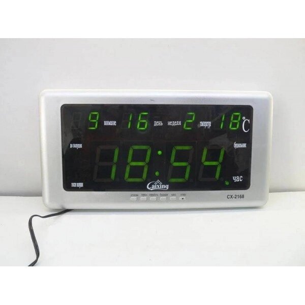 Монітор- годинник 2168 підсвічування температури від мережі 220В від компанії Магазин "Astoria-gold" - фото 1