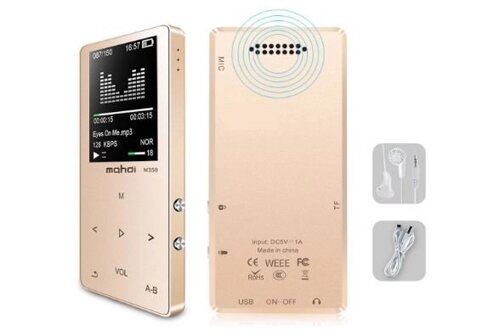 MP3 Плеєр Mahdi M320 4Gb, 80 годин роботи без підзарядки, золото