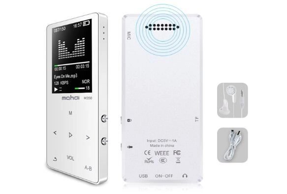 MP3 Плеєр Mahdi M320 4Gb, 80 годин роботи без підзарядки, білий від компанії Магазин "Astoria-gold" - фото 1