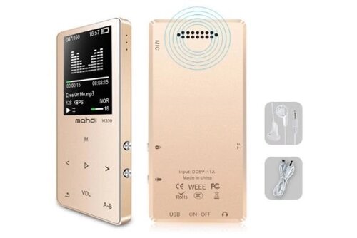 MP3 Плеєр Mahdi M320 8Gb, 80 годин роботи без підзарядки, золото