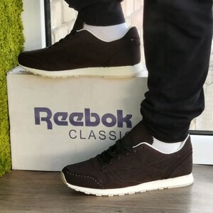 Чоловічі Кросівки Reebok Classic Коричневі Рибок Нубук (розміри: 41,42,43,44,45)