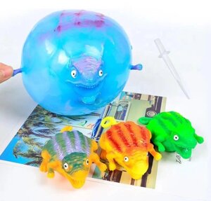 Надувна дитяча іграшка динозаврик, надувні м'ячі з динозаврами,