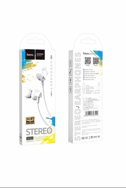 Навушники HOCO M 60 білі, з мікрофоном і кнопкою відповіді від компанії Магазин "Astoria-gold" - фото 1