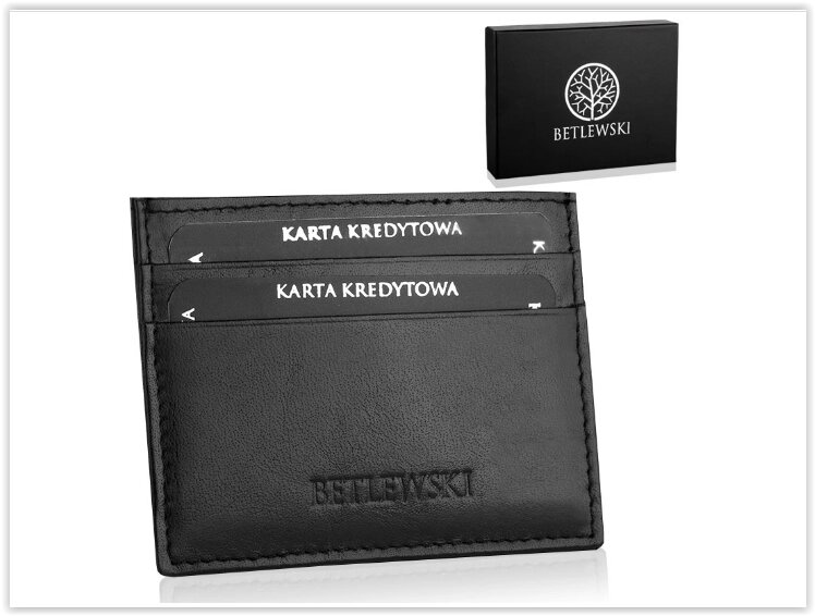 Організатор для документів бренд Betlewski з натуральної шкіри виробництво Польща, чорний від компанії Магазин "Astoria-gold" - фото 1