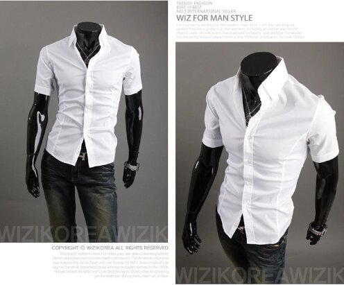 Ошатна сорочка чоловіча біла класична M-XXL код 59 від компанії Магазин "Astoria-gold" - фото 1