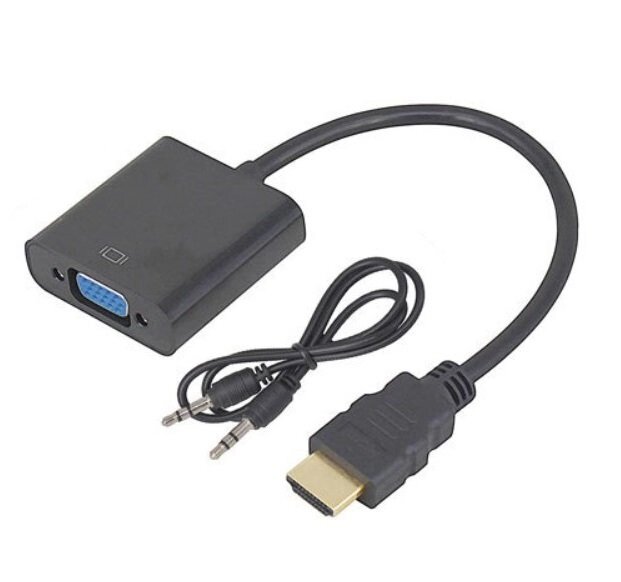 Перехідник-конвертер відео HDMI в VGA активний з аудіо (HDMI-VGA-5) від компанії Магазин "Astoria-gold" - фото 1