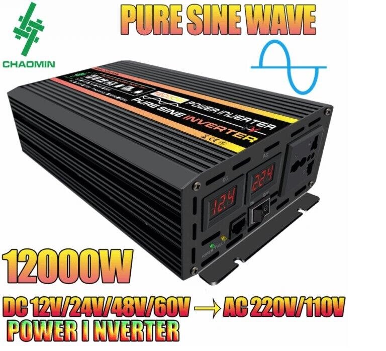 Перетворювач напруги інвертор 12/220V PH-RD чиста синусоїда 2000 W (пікова 12000 W) від компанії Магазин "Astoria-gold" - фото 1