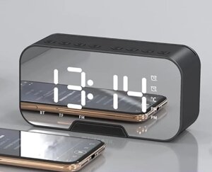 Настільний цифровий годинник FW-W668 Bluetooth  будильник, FM-радіо, музичний плеєр
