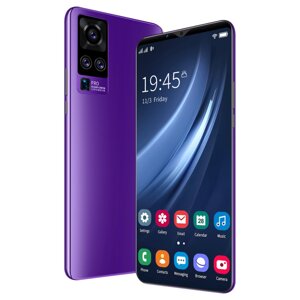 Смартфон X50 plus 6GB + 128GB, 5.8 екран 4800mAh Android 10.0 фіолетовий