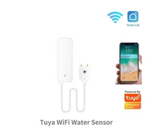 Розумний датчик рівня води Tuya WiFi Var SmartLife детектор витоків для автоматизації розумного дому, без концентрат