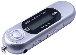 Спортивный MP3-плеер, мини-USB-флэш серебро